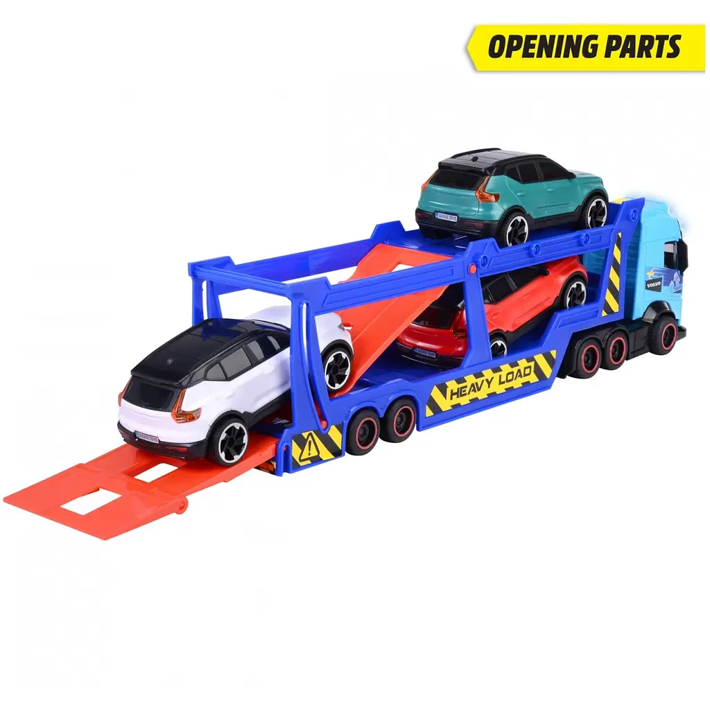 Автотранспортер Dickie Toys з 3 машинками зі світловим та звуковим ефектом 40 см (3747017) - фото 4