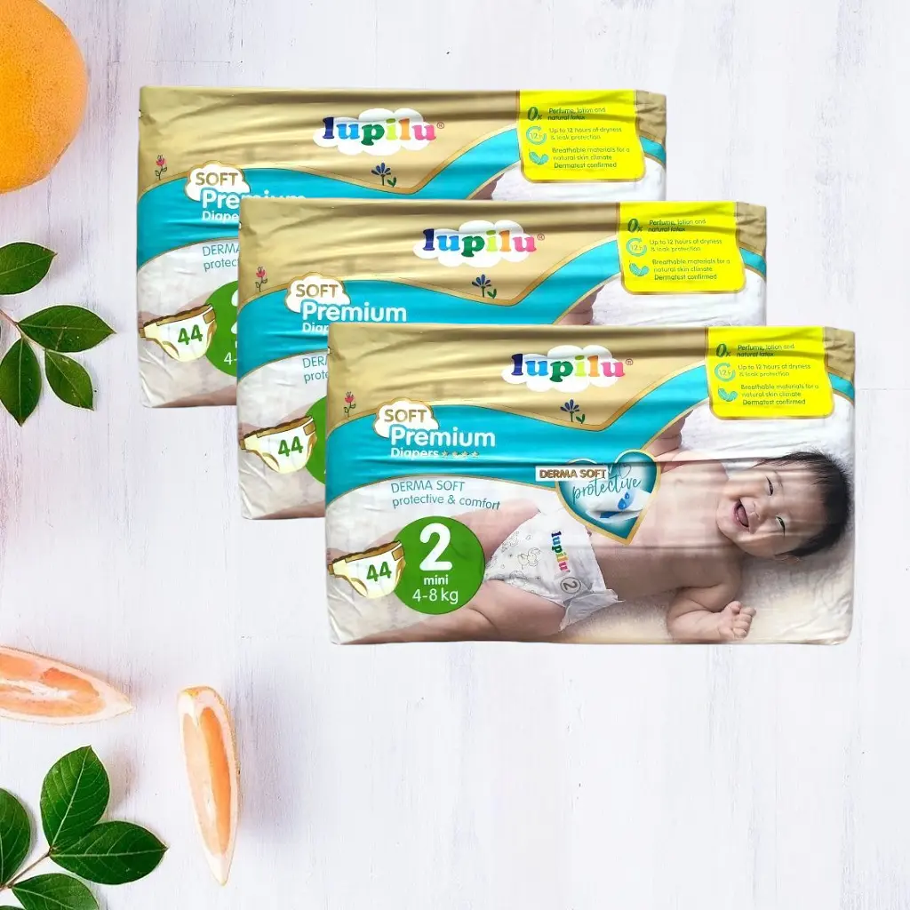 Підгузки Lupilu Premium Soft 2 Mini 4-8кг 132шт