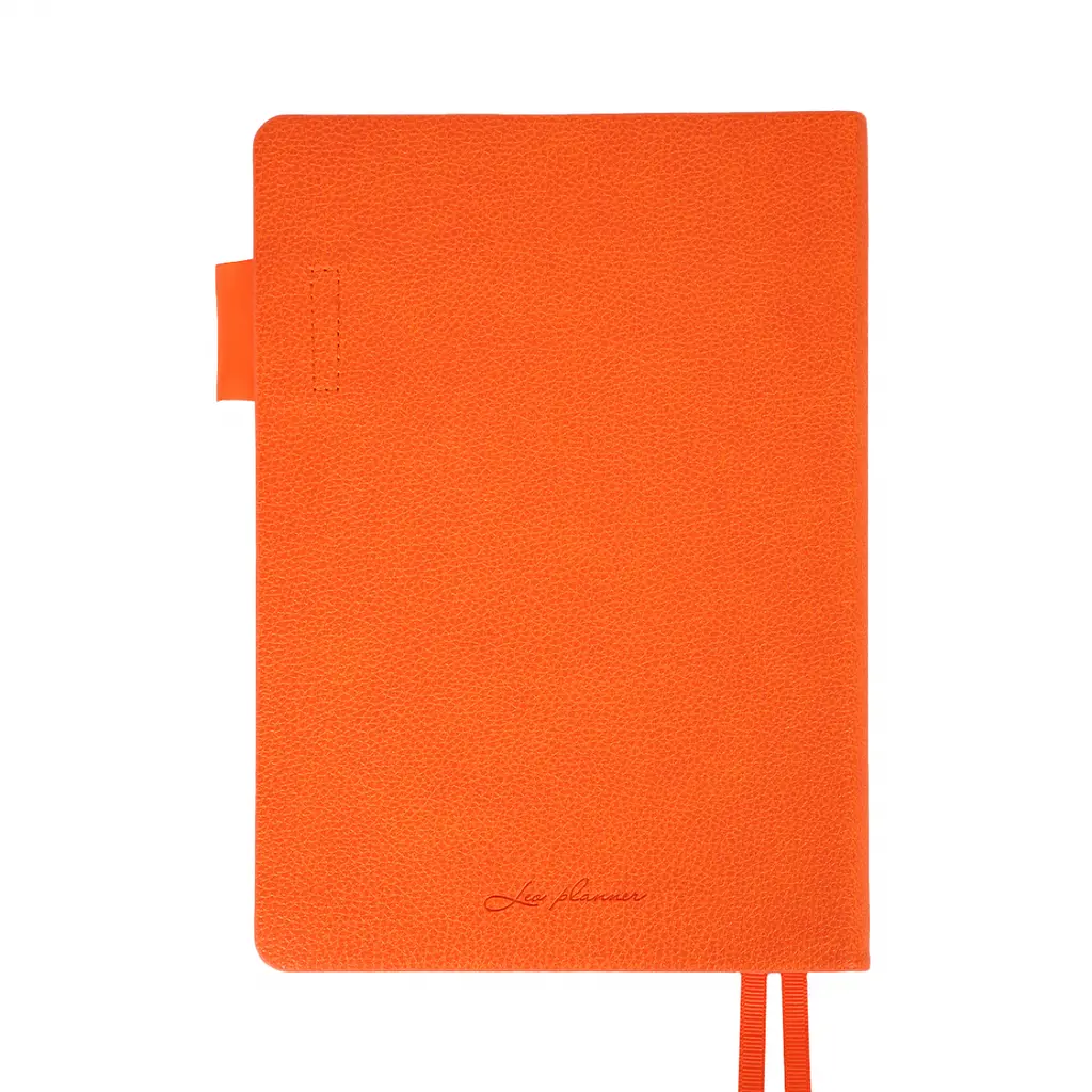 Дневник-деловая записная книжка А5 Leo Planner Binario 2026 мягкий оранжевый 368 страниц (252641) - фото 2