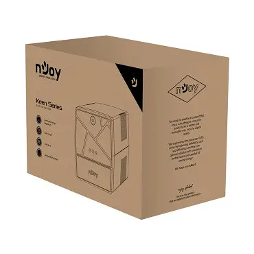 Джерело безперебійного живлення NJOY Keen 1500 (UPLI-LI150KU-CG01B) Lin.int., AVR, 4 x евро, USB, пластик - фото 6
