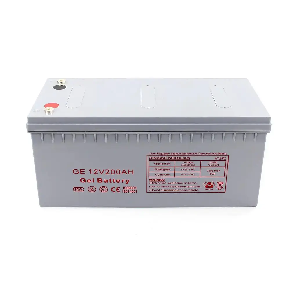 Гелевый аккумулятор Gel Battery (200 Ah 12V) для источников бесперебойного питания. - фото 2