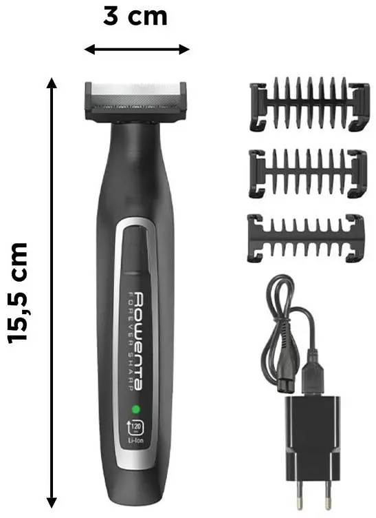 Тример для бороди та вусів Rowenta Forever Sharp (TN6000) [73250] - фото 4
