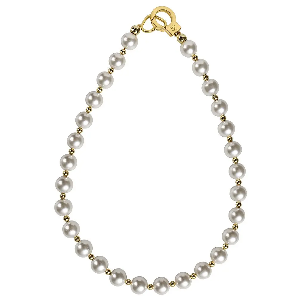 Перлинний нашийник з повідцем LOCKINK Pearl Collar & Leash Set - фото 3