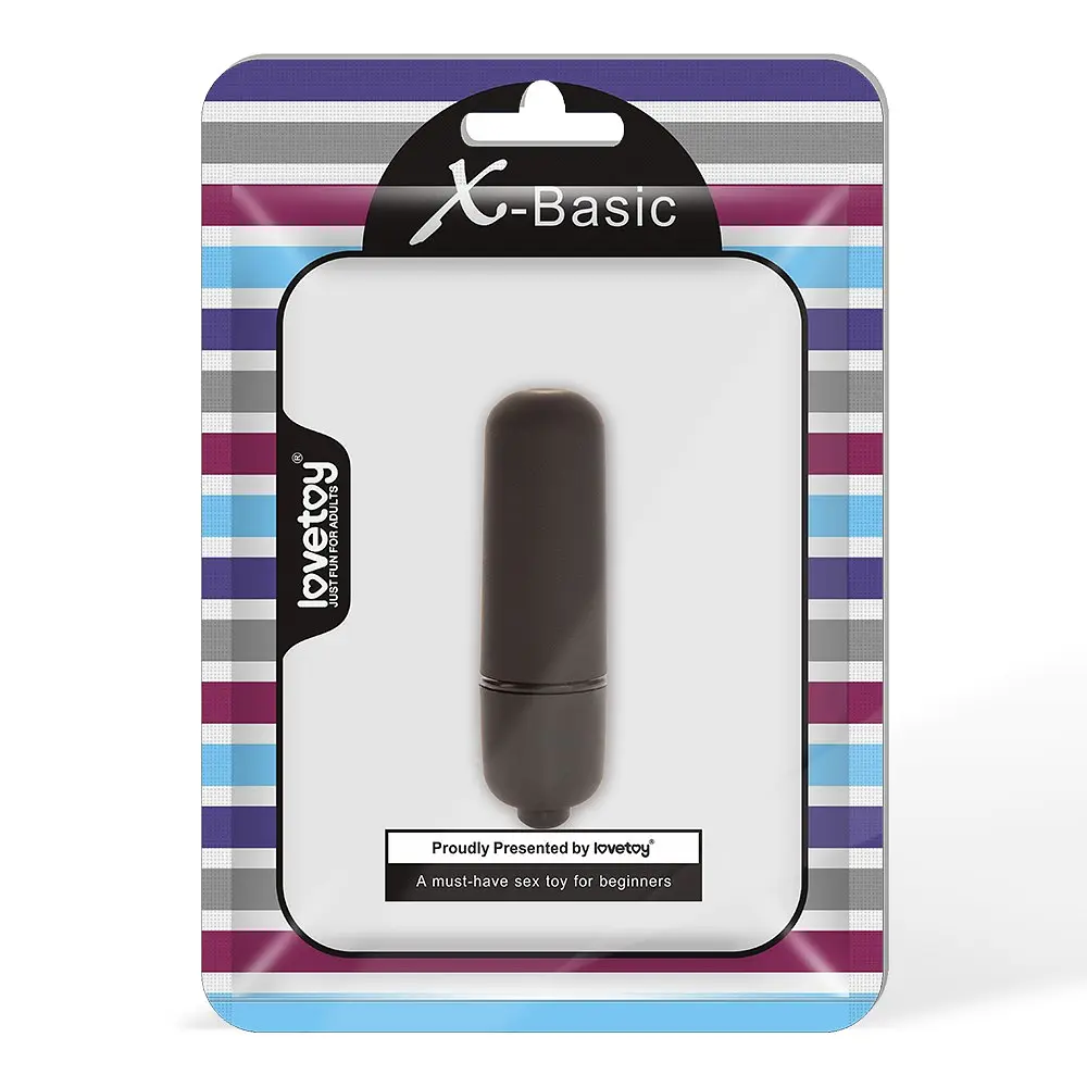 Вібратор Lovetoy X-Basic Bullet Mini One Speed 5.9 см чорний - фото 4