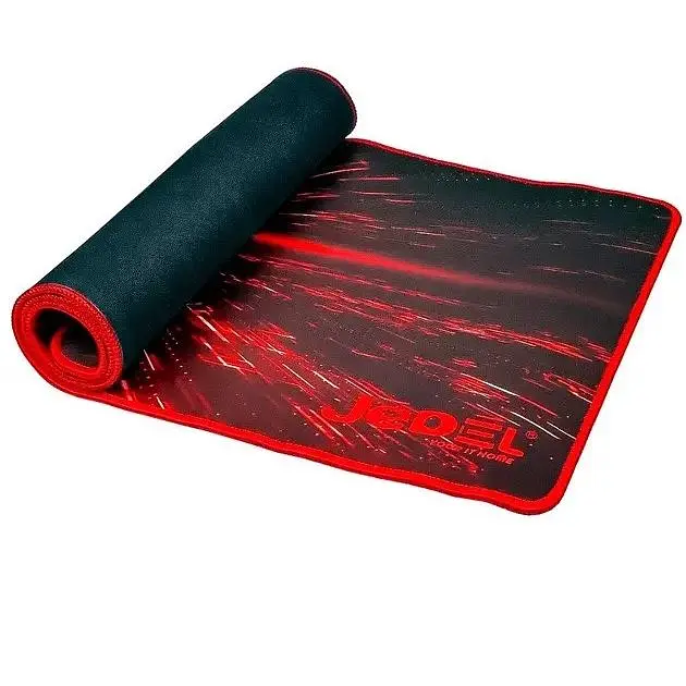 Игровая поверхность Jedel MP-07 геймерский коврик для мышки для ПК/ноутбука 70x30 см черный/красный - фото 3