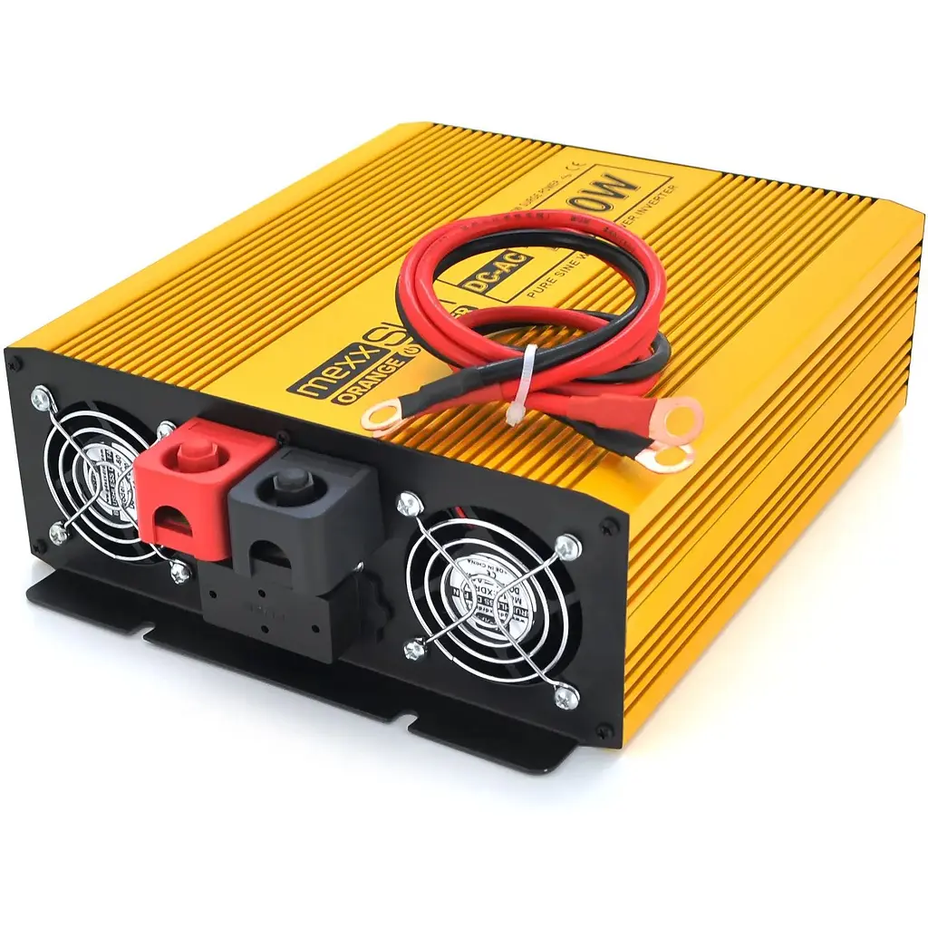 Инвертор напряжения Mexxsun MXSPSW-1000, 24V/220V, 1000W с правильной синусоидой, 2 Shuko, клеммные провода, Q4 - фото 2