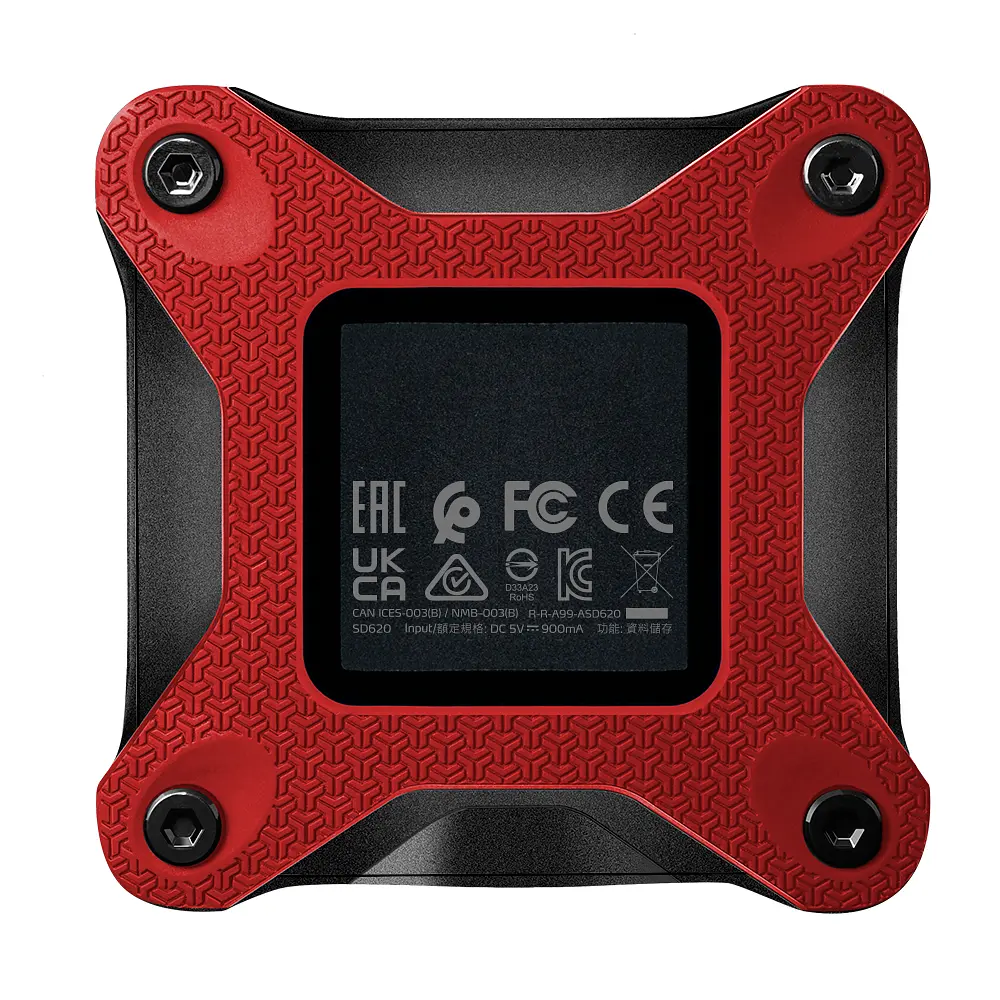 Портативний SSD ADATA SD620 512GB USB 3.2 520/460Mb/s Red (SD620-512GCRD) - фото 6