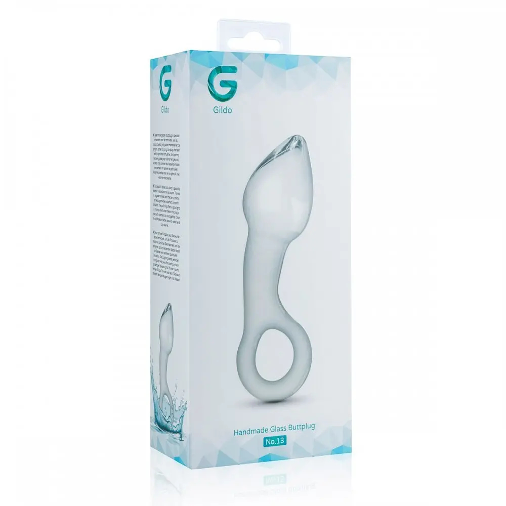 Скляний стимулятор простати, 13.5х4.3 см Gildo Glass Prostate Plug No.13 - фото 5