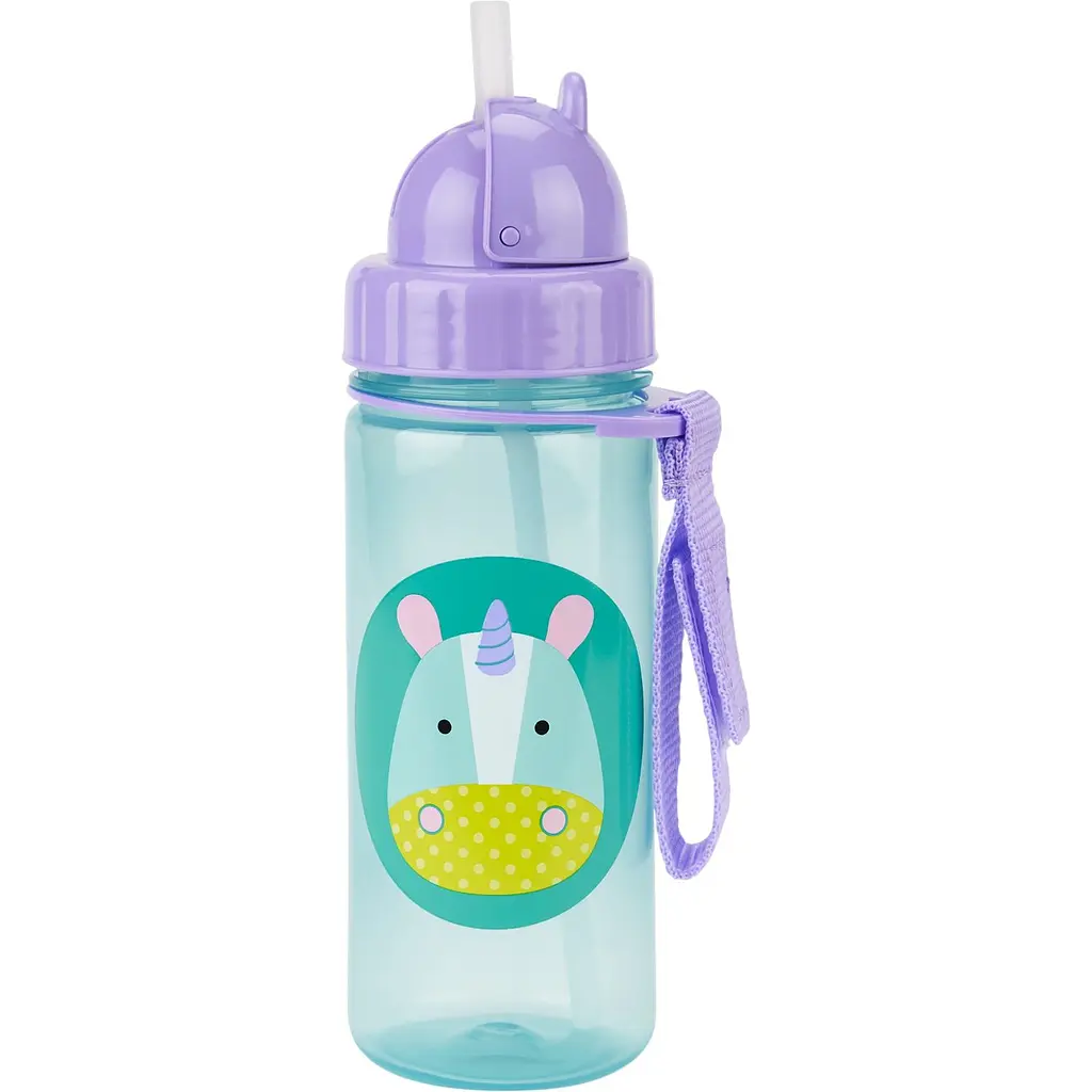 Пляшечка Skip Hop Zoo Єдиноріг 385 см бірюзова з фіолетовим (9N567610) - фото 2
