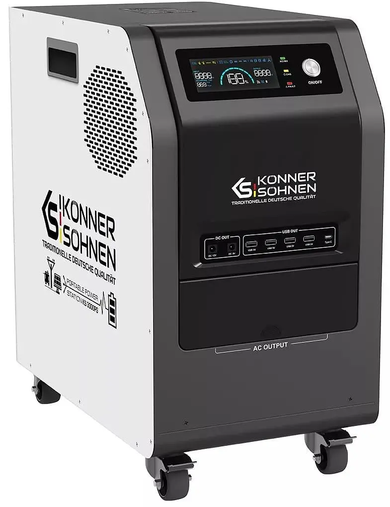 Зарядна станція KonnerSohnen KS 3000PS / 3000 Вт / 3200 Вт/ч / LiFePO4 (KS3000PS) UA - фото 2