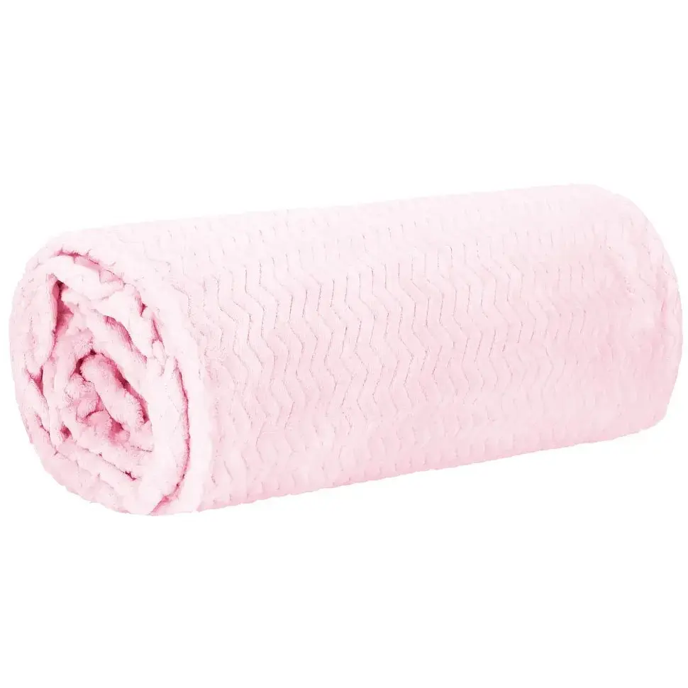 Плед-покривало Extra Soft Springos HA7128 світло-рожевий 130x180 см - фото 4