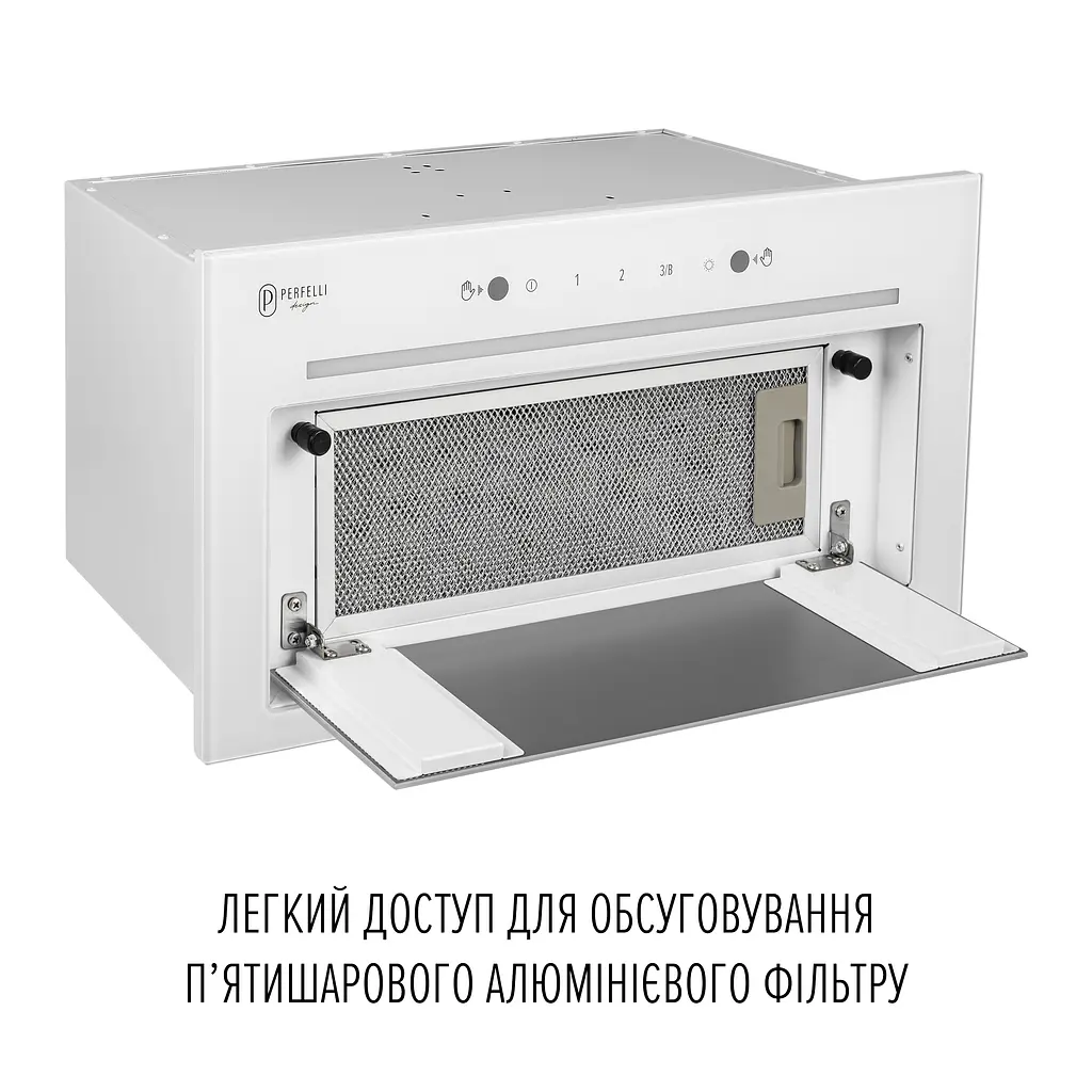 Витяжка повновбудована PERFELLI DESIGN FILINI 5 BIANCO SILENZIO - фото 7