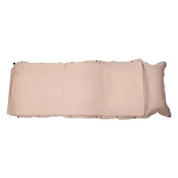 Надувний матрац Lugi автоматичний 175х65х4 см з подушкою бежевий SJ-0028-3 - фото 2