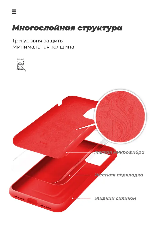 Чохол ArmorStandart ICON для Apple iPhone 12 Mini Camera cover Chili Red - фото 6