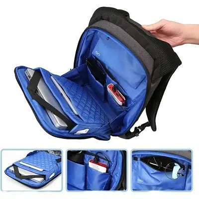 Рюкзак для ноутбука Kingsons 17" laptop backpack Light Grey (KS3149W-D17L) - фото 6