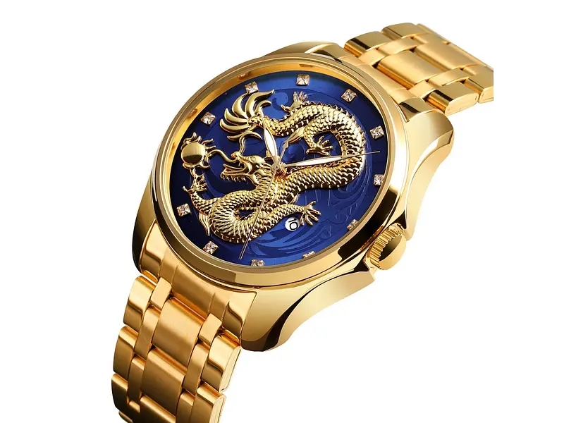 Чоловічий наручний годинник 9193GDBU Gold-Blue Skmei acs0029867 - фото 3