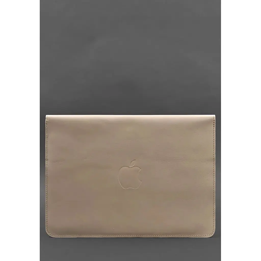 Шкіряний чохол-конверт BlankNote на магнітах для MacBook 15 дюйм Світло-бежевий - фото 2