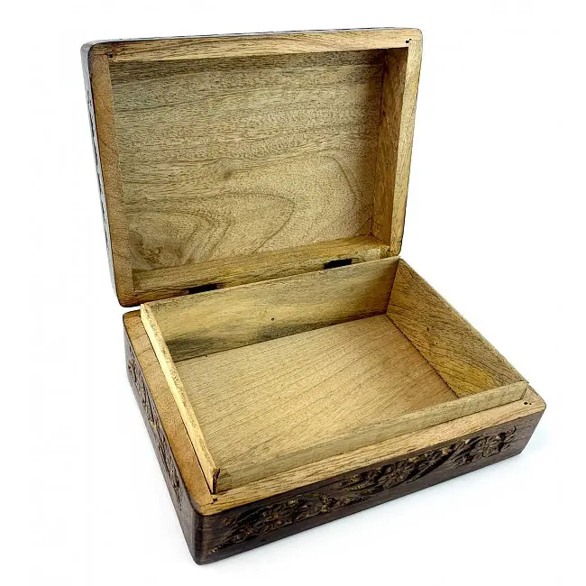 Шкатулка из мангового дерева 20.5х15х7 см - фото 3