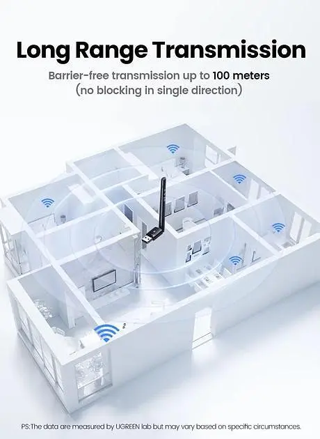 USB Bluetooth-адаптер Ugreen Bluetooth 5.3 передатчик для компьютера ноутбука Black (15610) - фото 5