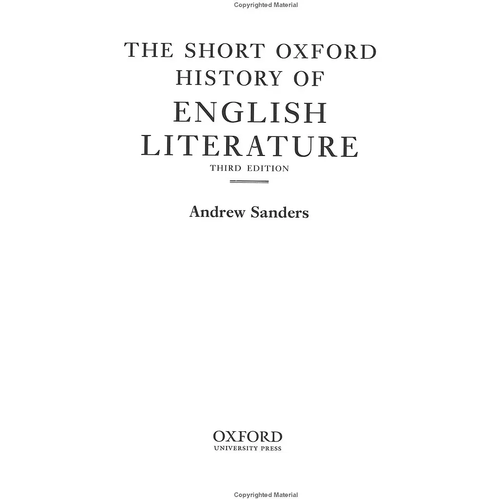 Short Oxford History of English Literature - Сандерс Эндрю - фото 2