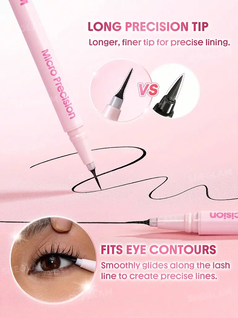 SHEGLAM Micro Precision Ultra-Long Tip Eyeliner ультратонка підводка для очей - фото 3