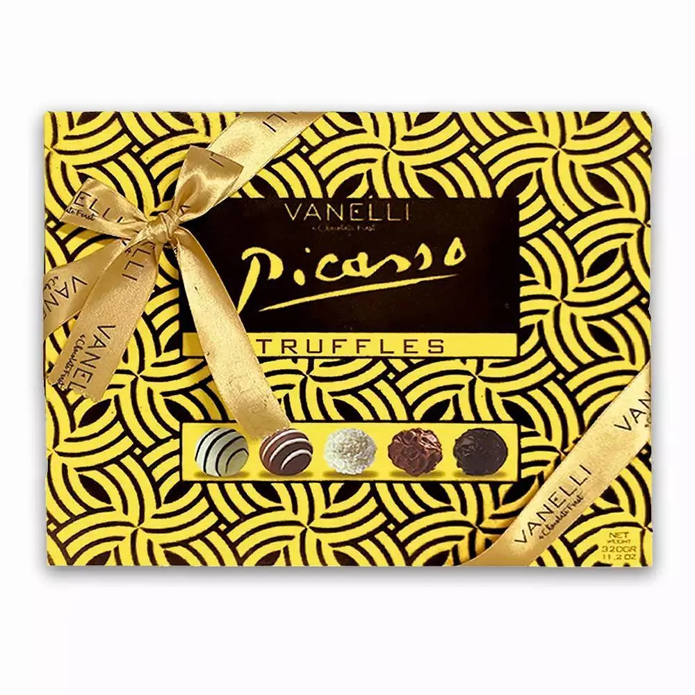 Цукерки Vanelli PICASSO Трюфель (жовтий оксамит) 320 г