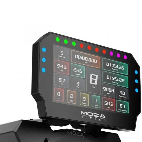 Дисплей гоночный 5" MOZA CM2 Racing Dash USB HD RGB Black - фото 3