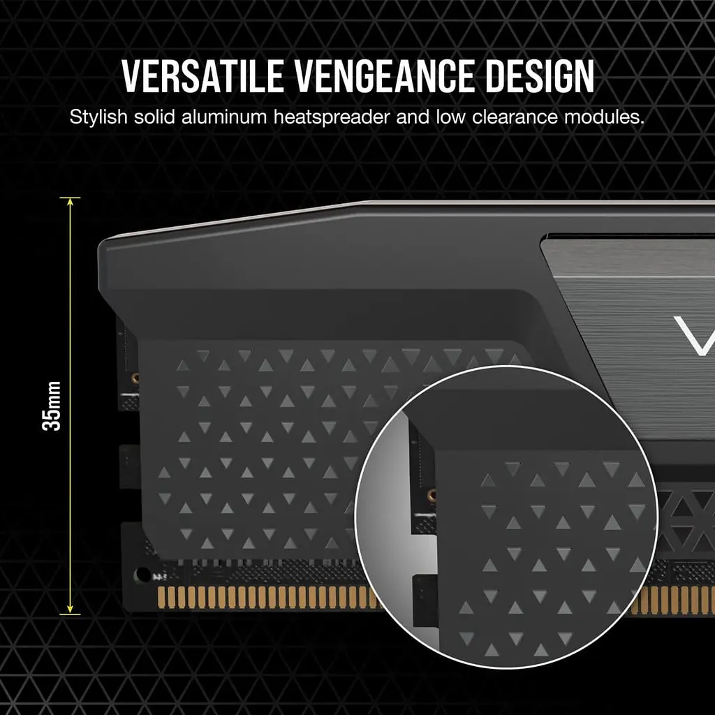Модуль пам'яті Corsair DDR5 32GB (2x16) Vengeance 6400Mhz EXPO/XMP Grey (CMK32GX5M2B6400Z36) - фото 6