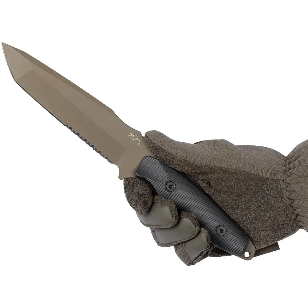 Ніж Cimmerian Knives M1 GEN III Coyote Blade Half Serrated - фото 5