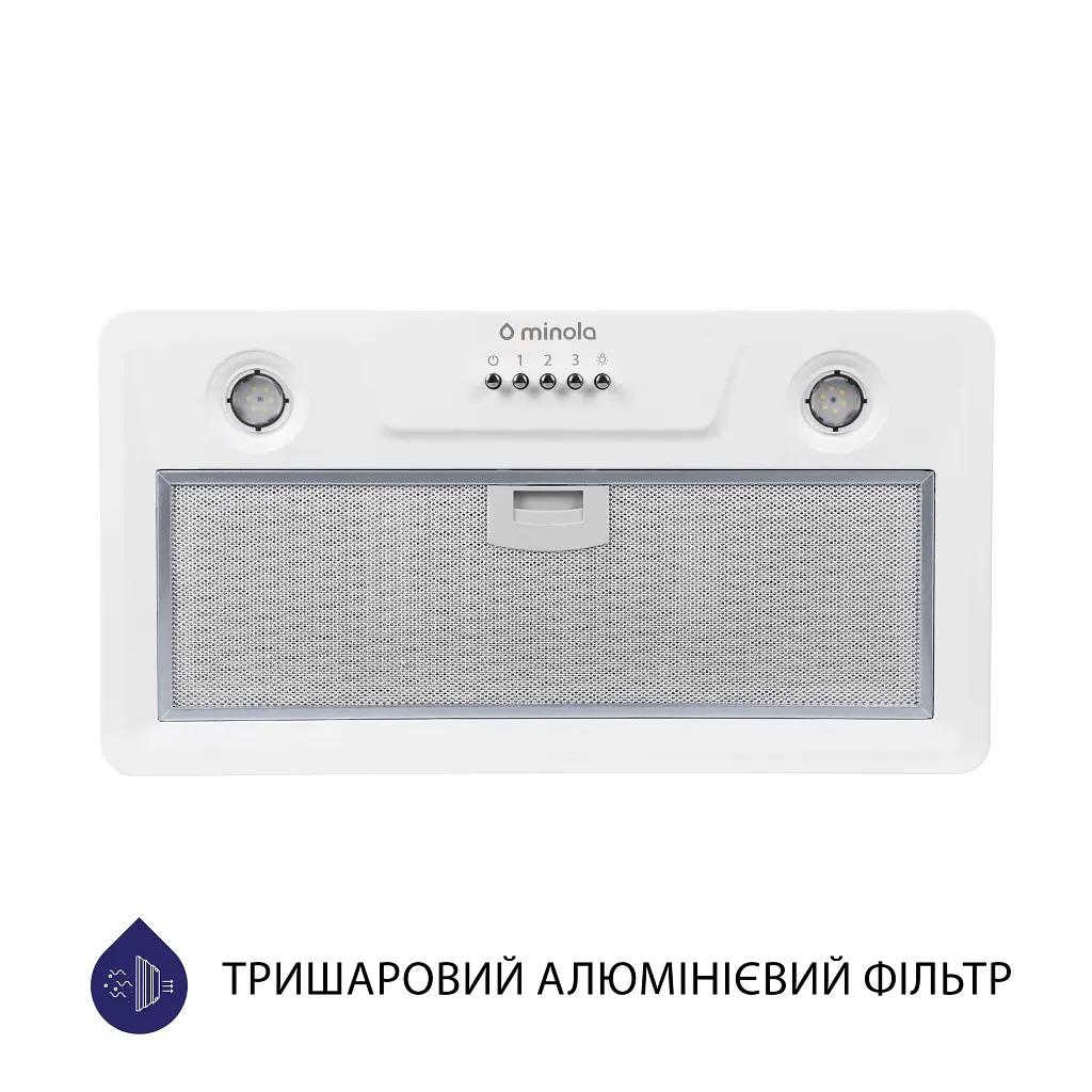 Вытяжка полновстраиваемая Minola HBI 5202 WH 700 LED - фото 2