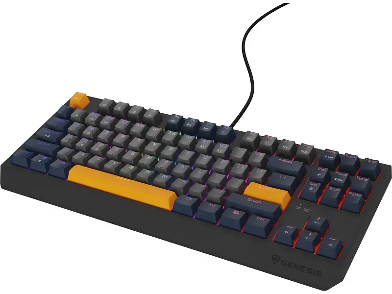 Клавіатура Genesis Thor 230 TKL Naval Blue Negative RGB Outemu Panda (NKG-2164) - фото 6