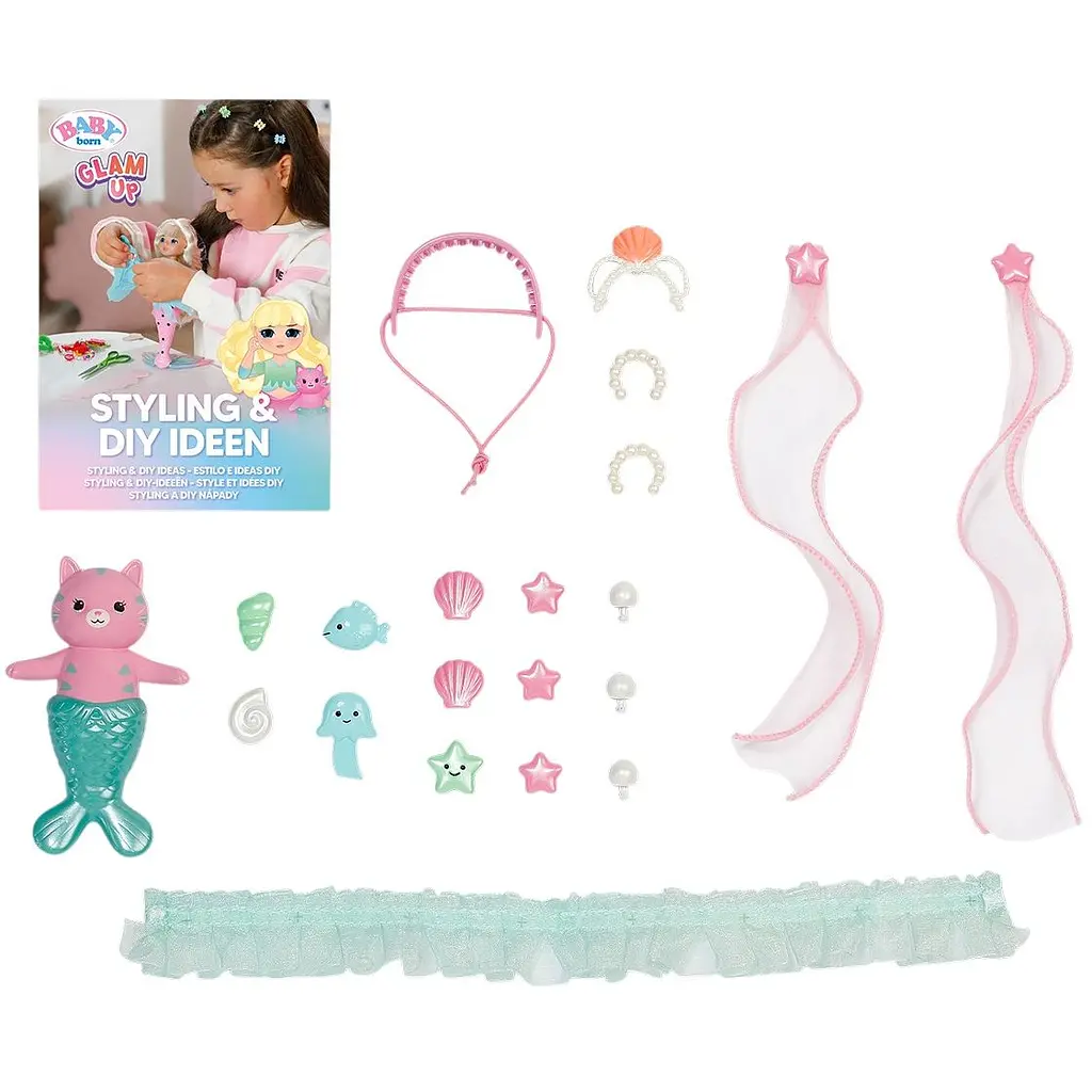 Кукла Baby Born Glam Up Русалочка Спаркл 28 см (871737) - фото 6