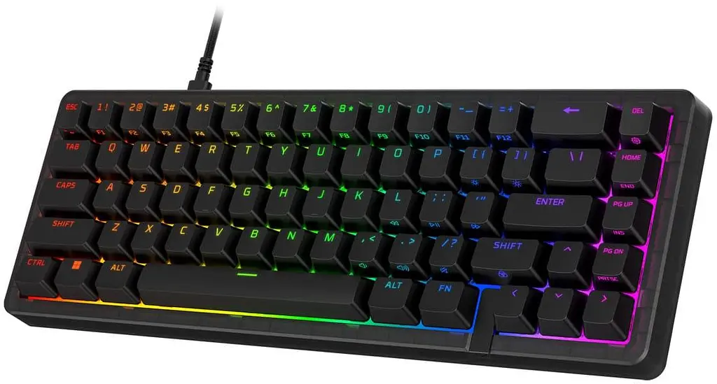 Клавіатура HyperX Alloy Origins 2 65key Red USB-A Hot-Swap EN/UA RGB Black (B4QS3AA) - фото 2