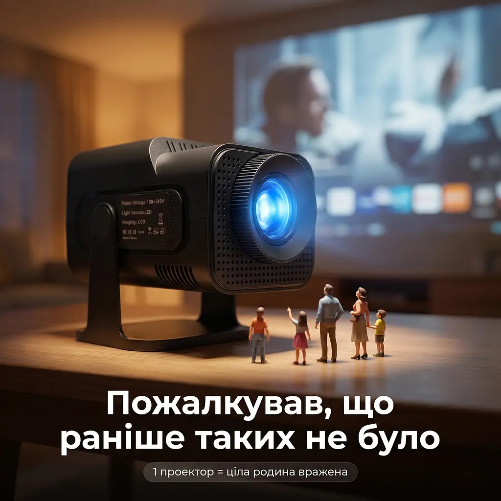 Проектор Magcubic Android 11 HY320 mini Allwinner H713 (чорний) - фото 12