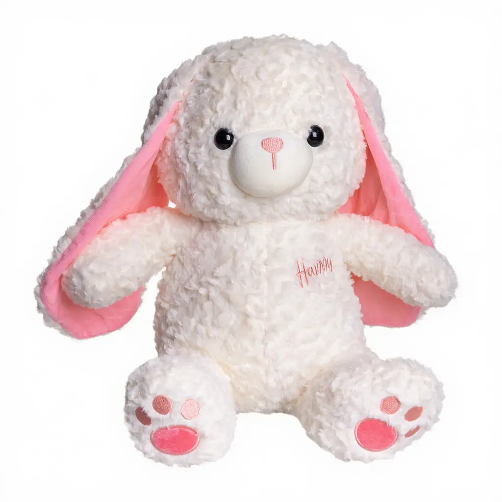 Мягкая игрушка-плед и подушка 3 в 1 Зайчик плед в игрушке 35×32×40 (см) Белый Colorful Home 509-9W - фото 3