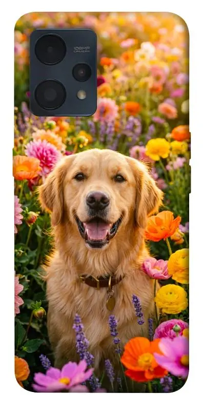 TPU чохол Demsky Flowery labrador для Realme 9 4G / 9 Pro+