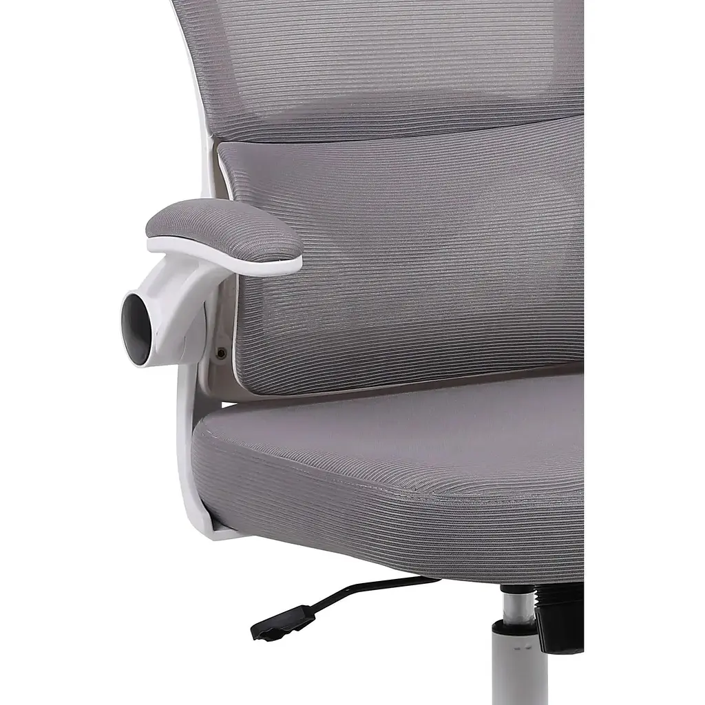 Офісне крісло GT Racer B-5880 White/Gray [125610] - фото 7