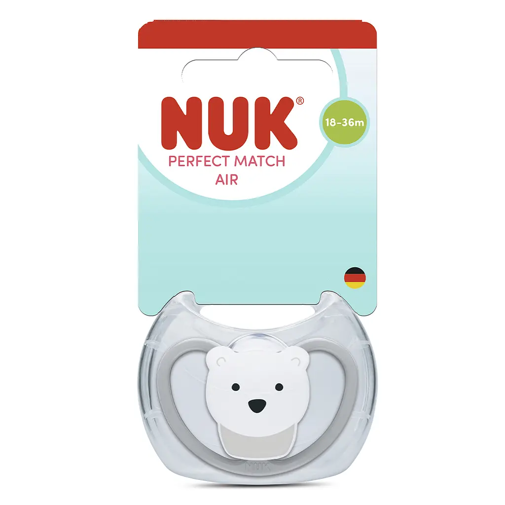 Пустушка Nuk Perfect Match Air силіконова розмір 3 18-36 міс. ведмідь (3954160) - фото 2