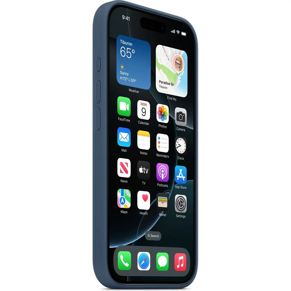 Чохол Silicone Case with MagSafe для Apple iPhone 16 Pro Max Denim AAA [116576] - фото 5