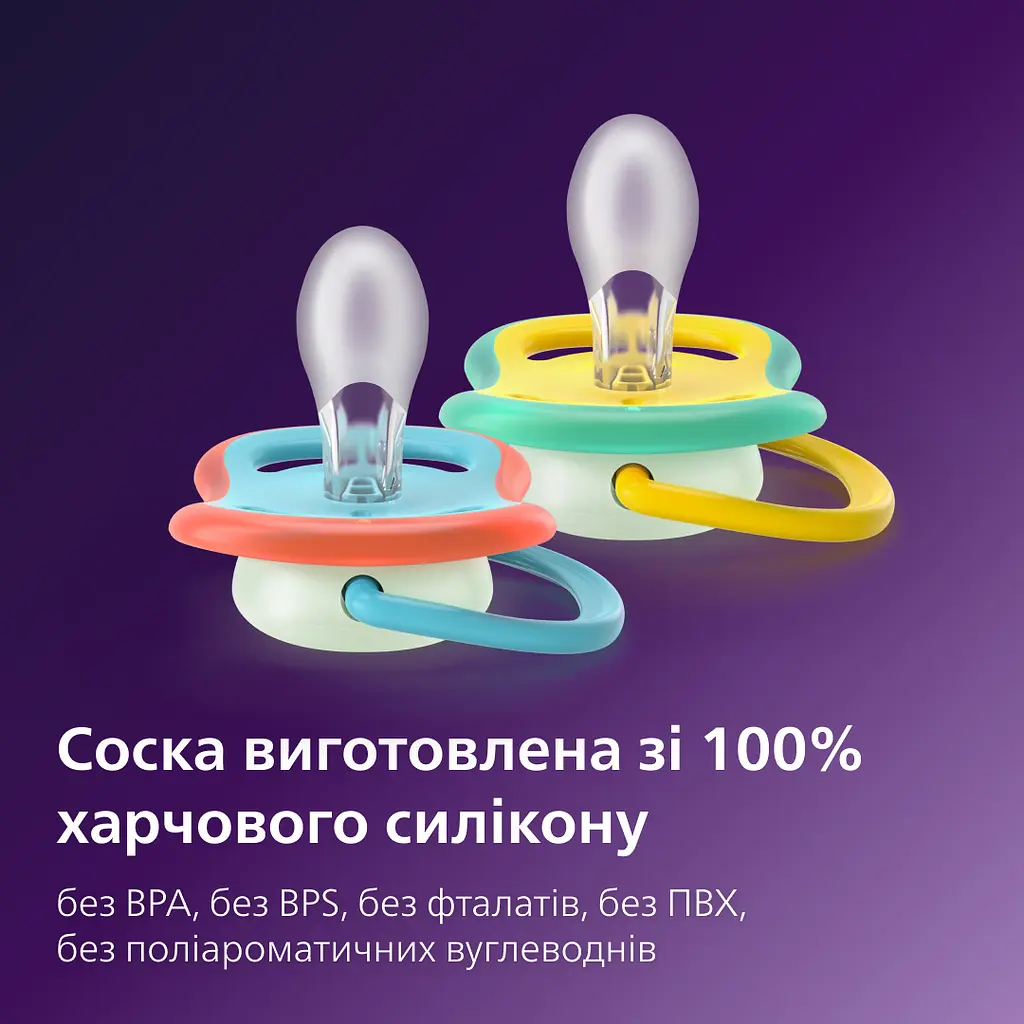 Пустышка Philips Avent Ultra Air ночная 18+ мес. 2 шт. (SCF376/32) - фото 3