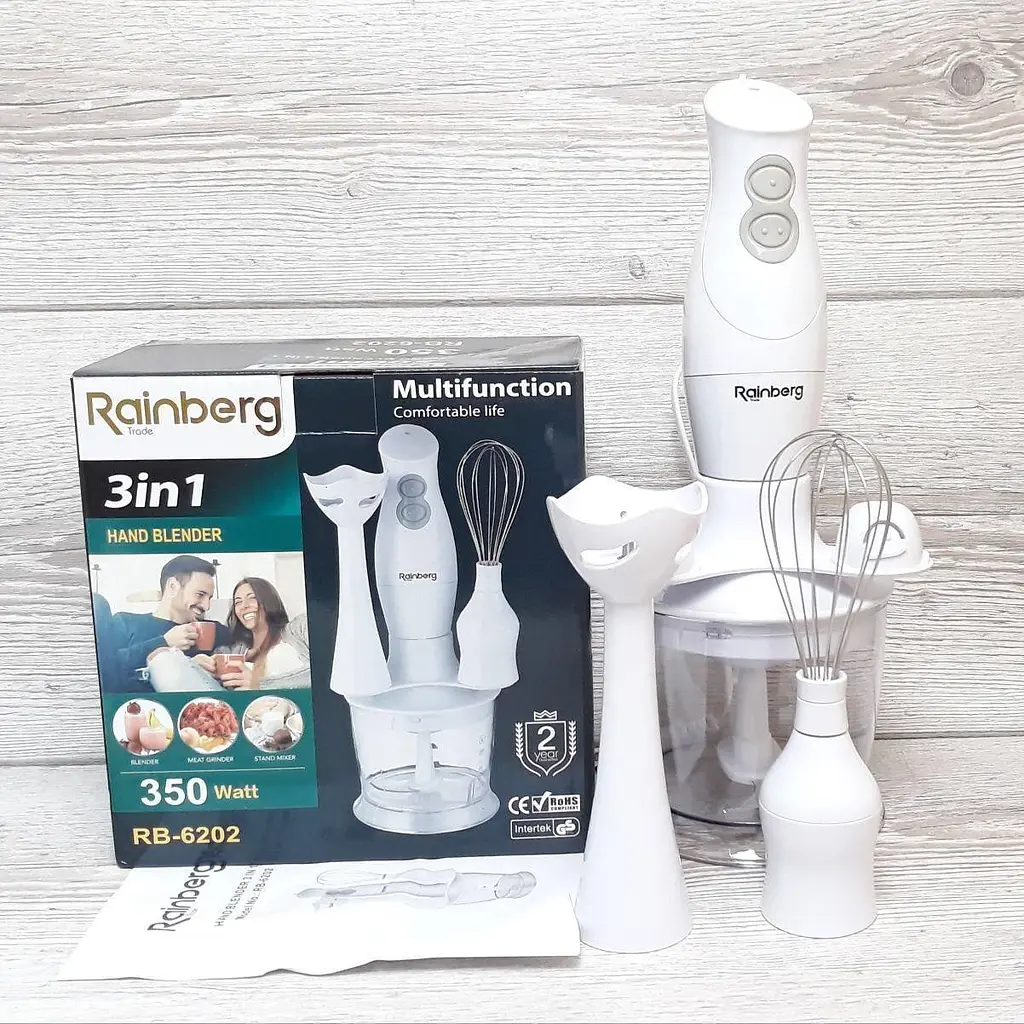 Блендер Rainberg RB – 6202 350W 3в1 погружной блендер измельчитель - фото 4