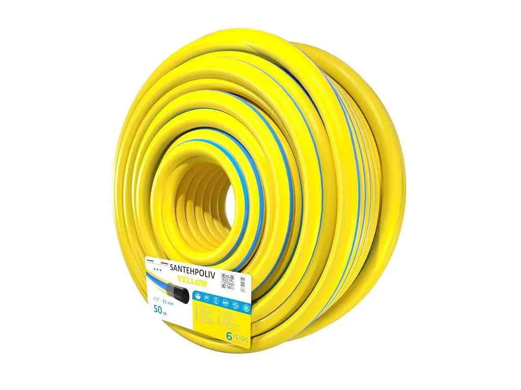 Шланг для поливу SANTEHPOLIV 1 50м YELLOW (бухта) ПВХ