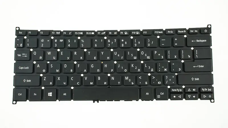 Клавіатура для ноутбука ACER (AS: SF514-51) ukr, black, без фрейма, підсвічування клавіш(оригінал) - фото 2