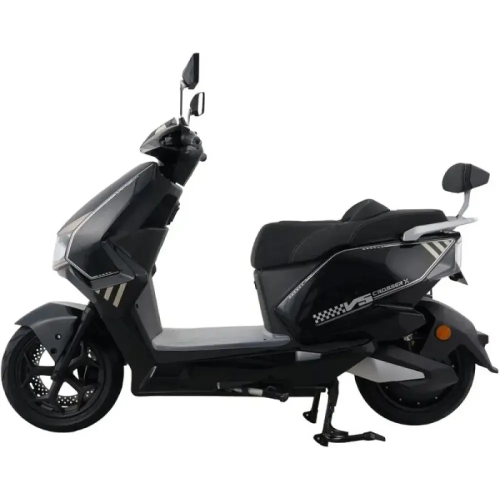 Электроскутер Двухместный Crosser V5 (2500W, 72V/35Ah) Черный - фото 3
