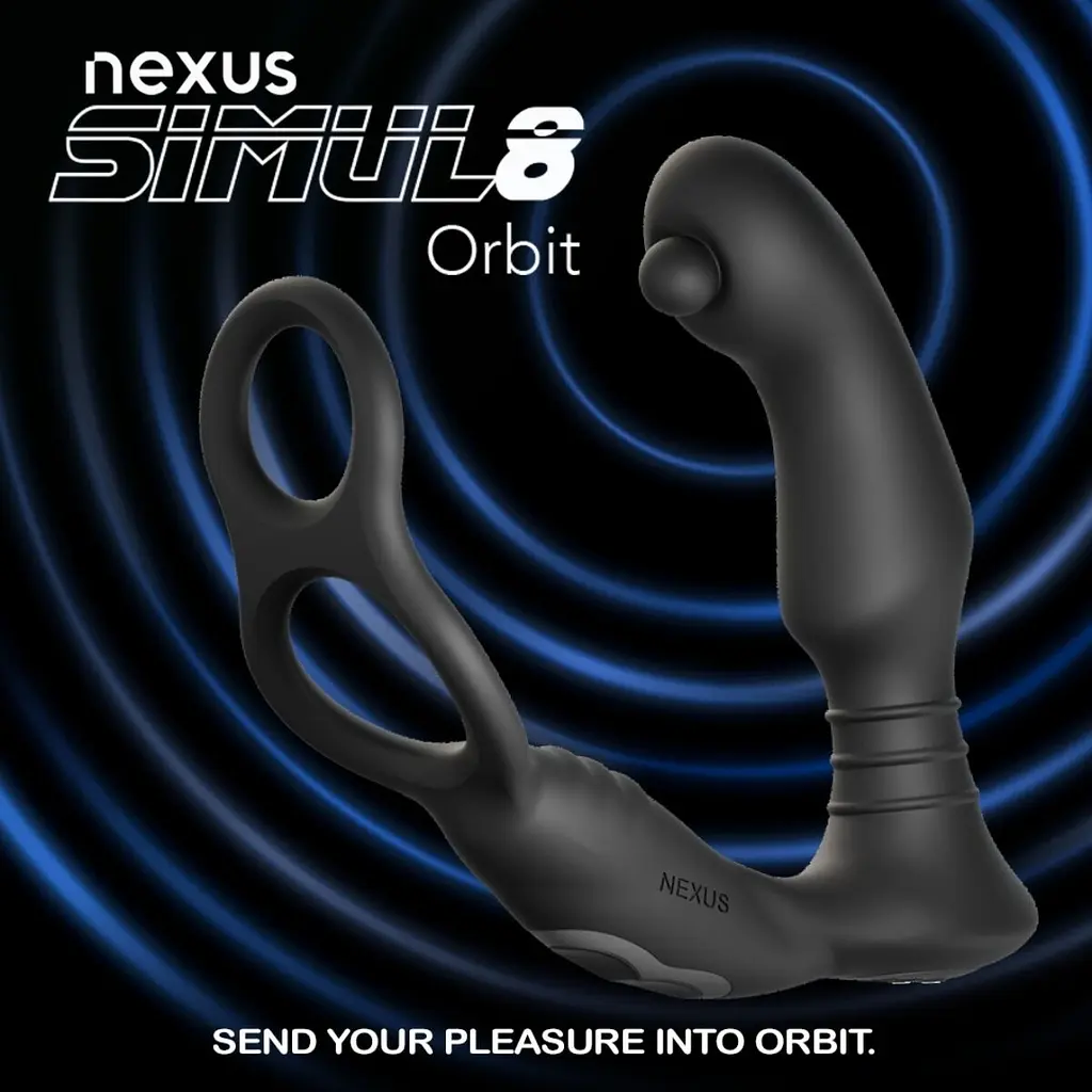 Стимулятор простати Nexus SIMUL8 Orbit Edition з ерекційним кільцем - фото 7