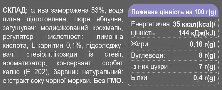 Джем Sporter Zero One Фруктовий Слива ренклод 300 г - фото 2