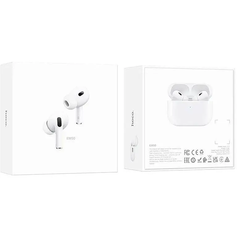 Беспроводные наушники Hoco EW50 TWS BT5.3 30/300mAh белые - фото 3