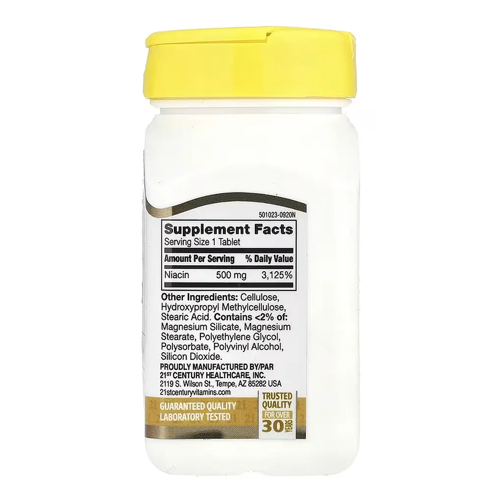 Ніацин, Niacin 500 mg - 100 tabs - фото 2