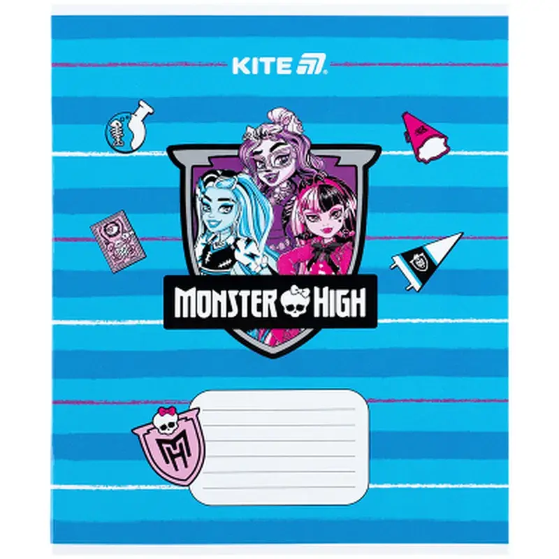 Зошит Kite Monster High, 12 аркушів, коса лінія (MH25-235) - фото 10