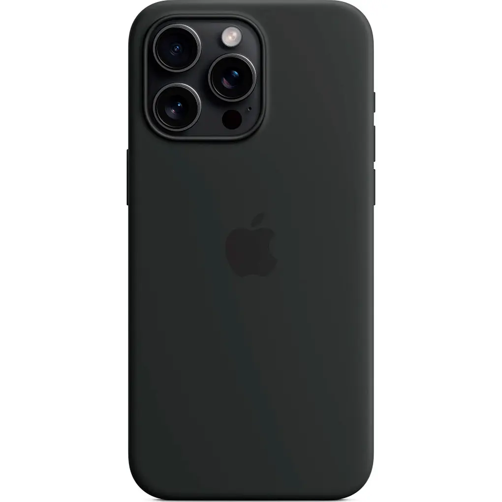Чохол Silicone Case with MagSafe для Apple iPhone 15 Pro Max Black AAA [93253] - фото 3